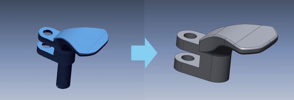 Процесс реверс-инжинининга может быть осуществлен с помощью 3D-сканирования. На выходе вы получаете готовую 3D-модель.